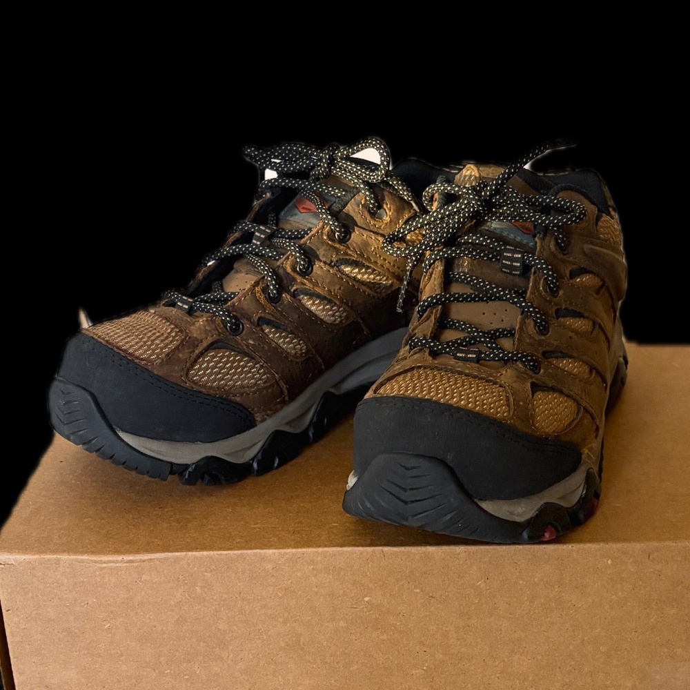 Merrell Brown Saftety Steel Toe Work Shoes Women's Size 6M